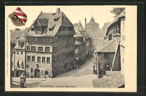 AK Nürnberg, Partie am Albrecht Dürerhaus