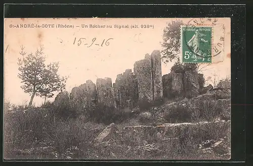 AK Saint-André-la-Cote, un rocher au signal