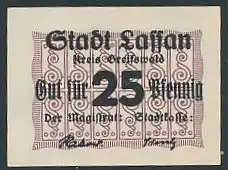 Notgeld Lassan, 25 Pfennig, Ornamente