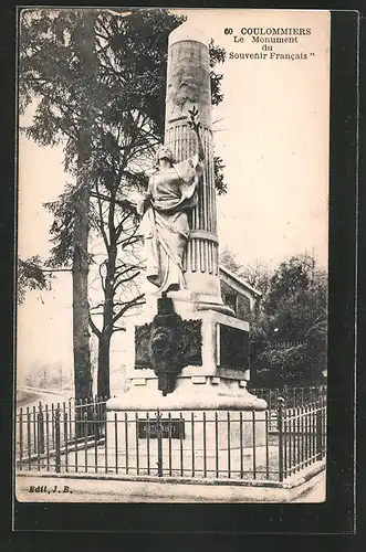 AK Coulommiers, le monument du "Souvenir Francais"