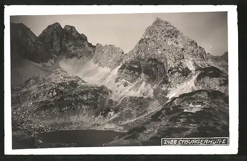 AK Coburgerhütte, Totale mit Bergsee