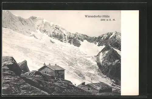 AK Warnsdorfer-Hütte, Gletscherpanorama