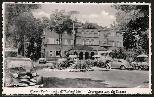 AK Berlin-Spandau, Hotel-Restaurant Wilhelmshöhe, Insel Pichelswerder