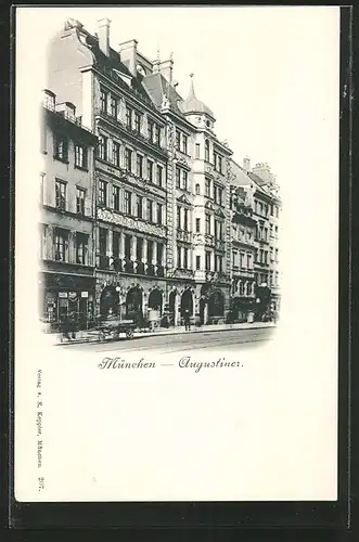 AK München, Gasthaus Augustiner-Bräu-Ausschank