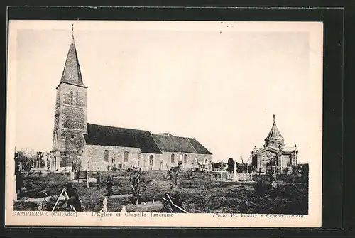 AK Dampierre, l'église et chapelle funéraire