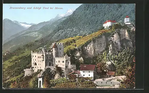 AK Dorf Tirol, Brunnenburg und Schloss Tirol