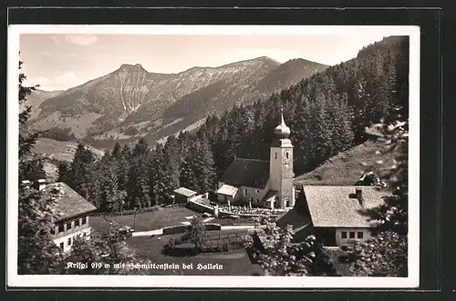 AK Krispl, Ortspartie mit Blick auf den Schmittenstein