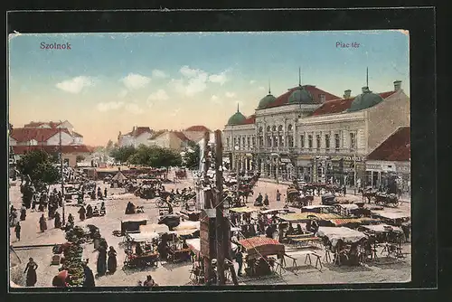 AK Szolnok, Piac tér, Marktplatz