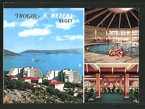 AK Trogir, Innen- und Aussenansicht vom Hotel Medena