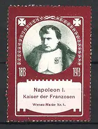Reklamemarke Portrait Napoleon I. Kaiser von Frankreich