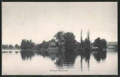 AK Mauensee, Blick zum Schloss Mauensee