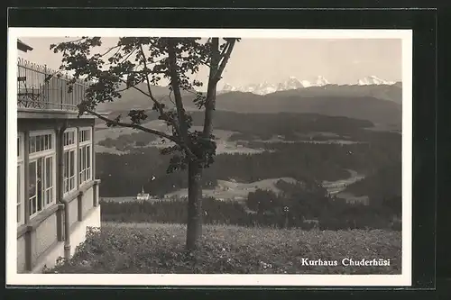 AK Röthenbach, Kurhaus Chuderhüsi mit Panoramablick