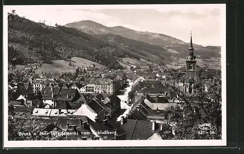 AK Bruck a. Mur, Blick vom Schlossberg auf die Stadt