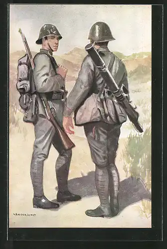 AK Grenadiere en Jägers, niederländische Infanterie