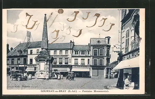 AK Gournay-en-Bray, Fontaine monumentale