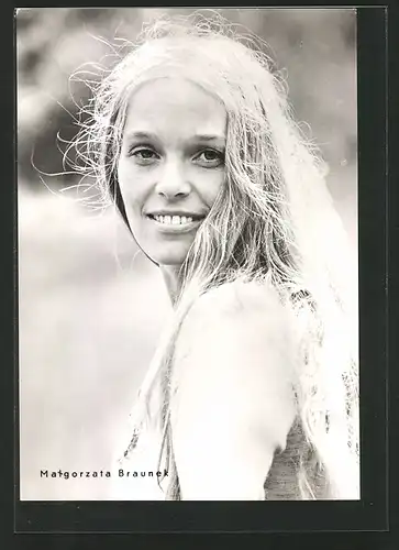 AK Portrait der Schauspielerin Malgorzata Braunek