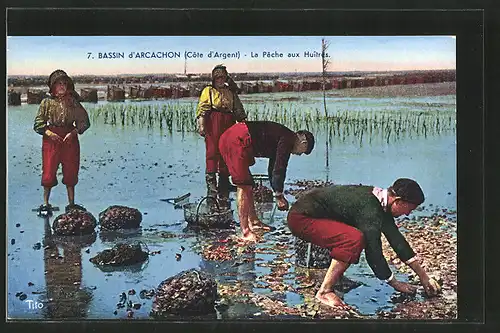 AK Bassin d'Arcachon, La pêche aux huîtres, Austernfischer