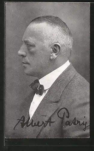 AK Portrait des Schauspielers Albert Patry