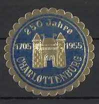 Reklamemarke Berlin-Charlottenburg, 250 Jahre 1705-1955, Wappen