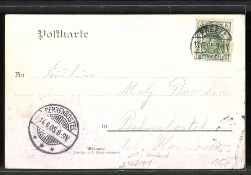 AK Kühren, Gasthaus zur Waldlust v. W. Hintz, Bahnhof, Schloss Kühren