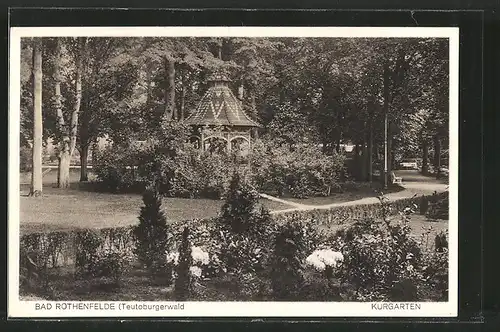 AK Bad Rothenfelde, Pavillon im Kurgarten