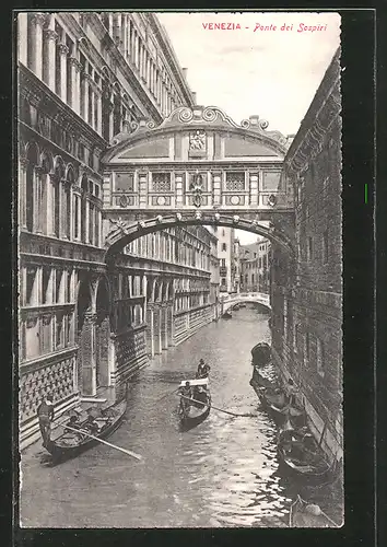AK Venezia / Venedig, Ponte dei Sospiri, Seufzerbrücke