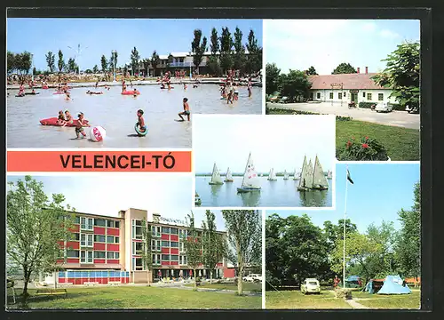 AK Velencei-to, Touringhotel, Segelboote, Campingplatz