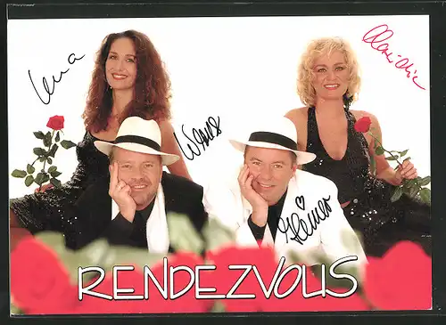 AK Musiker der Band "Rendezvous", Autogramme