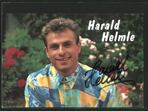 AK Musiker Harald Helmke, Autogramm