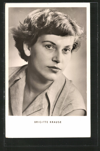 AK Schauspielerin Brigitte Krause mit Kurzhaarfrisur Nr. 6830523 ...