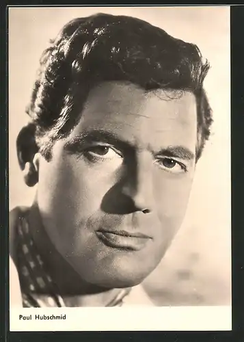 AK Portrait des Schauspielers Paul Hubschmid