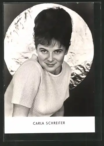 AK Portrait der Schauspielerin Carla Schreiter