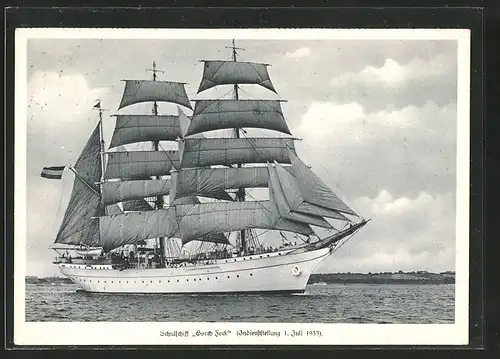 AK Schul-Segelschiff "Gorch Fock" (Indienststellung 1.7.1933)