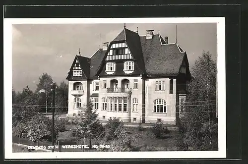 AK Zeltweg, Blick zum Werkshotel