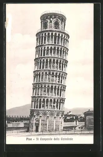 AK Pisa, Il Campanile della Cattedrale, La Torre Pendente, Der schiefe Turm von Pisa