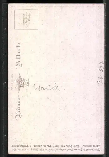 Künstler-AK Wohlgemuth & Lissner, Primus-Postkarte No. 1174: Sommertage, ländliches Idyll
