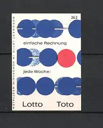 Reklamemarke Lotto - Toto, Nordwest-Lotto Nordrhein-Westfalen