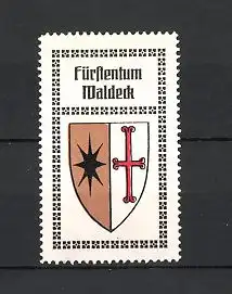 Reklamemarke Fürstentum Waldeck, Wappen
