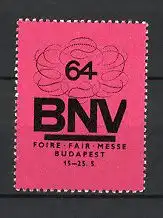 Reklamemarke Budapest, Messe "BNV" 1964