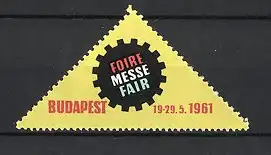 Reklamemarke Budapest, Messe 1961, Messelogo