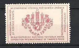 Reklamemarke Prag, internationale Briefmarken-Ausstellung 1955, Wappen