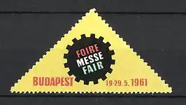 Reklamemarke Budapest, Messe 1961, Messelogo