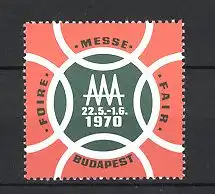 Reklamemarke Budapest, Messe 1970, Messelogo