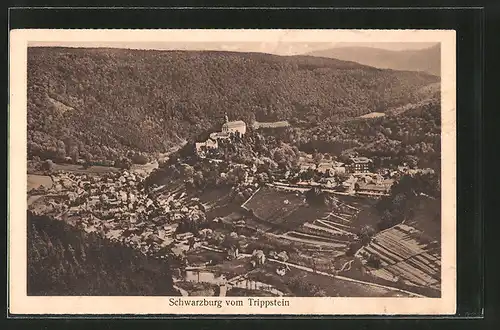 AK Schwarzburg, Ortsansicht vom Trippstein