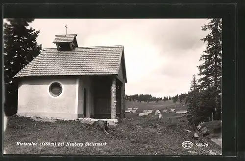 AK Hinteralpe, Blick von einer Kapelle auf den Ort