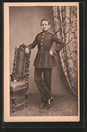 AK Paul von Hindenburg als Kadett in Wahlstatt, 1860