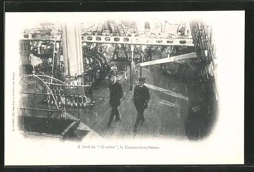 AK A bord du Courbet, le Commanandt Pottier, französischer Kommandant an Bord seines Kriegsschiffes