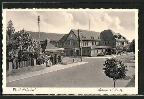 AK Löhne, Blick zum Reichsbahnhof