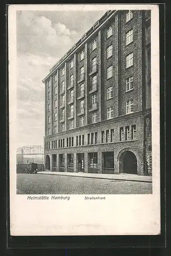 AK Hamburg-St.Georg, Heimstätte des Allg. dt. Gewerkschaftsbundes, Nagelsweg 10-14, Arbeiterbewegung