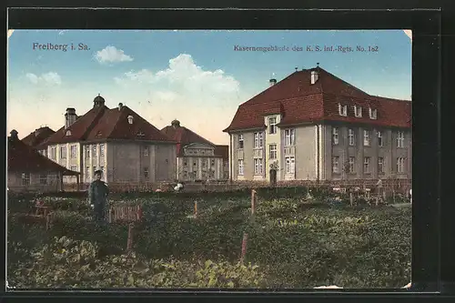 AK Freiberg, Kaserne des K. S. Inf.-Rgt. No. 182